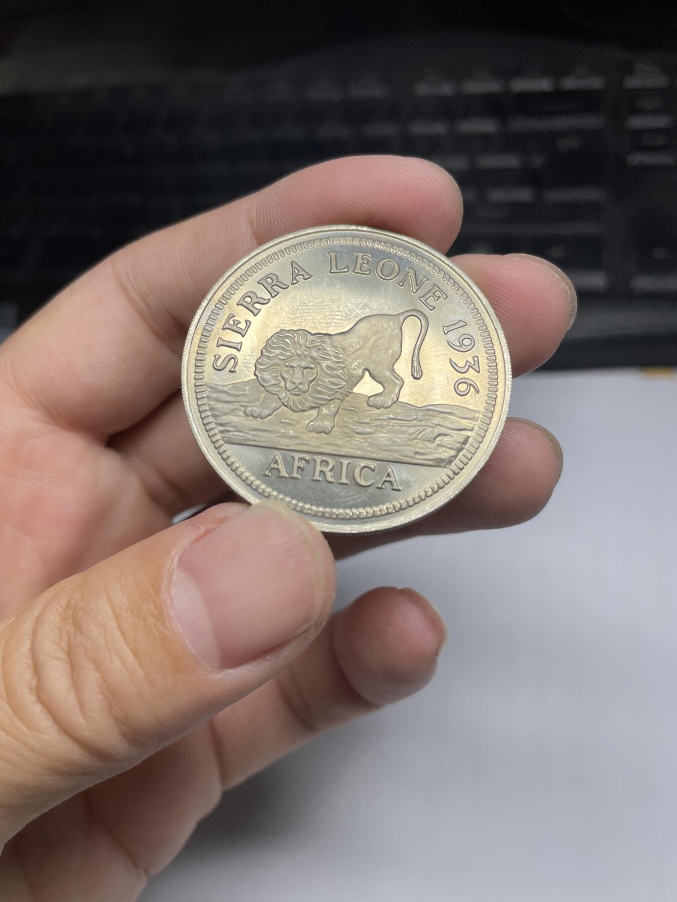 2024年集古藏今外币拍卖第八期-第8场—（总第78拍） 1936年塞拉利昂克朗纪念币