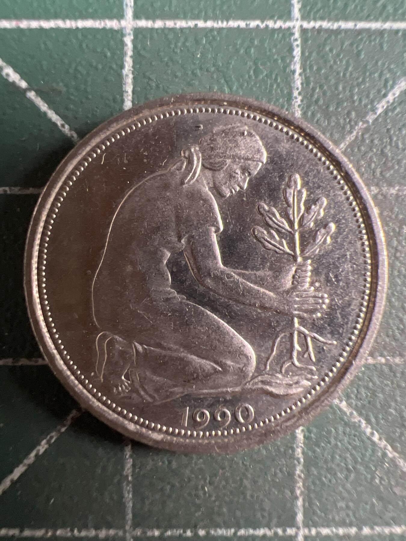 第621期 硬币专场 （无押金，捡漏，全场50包邮，偏远地区除外，接收代拍业务） 德国50分  D