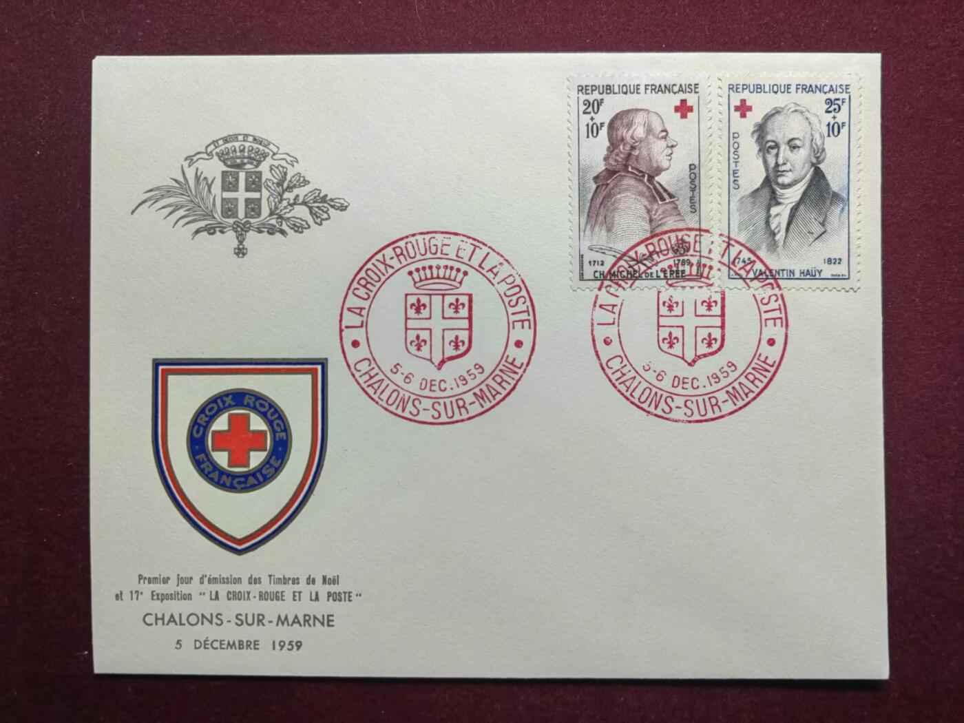 联合阁邮币社™ ——“国际邮品专场” 法属留尼旺1964年-科维萨男爵-红十字