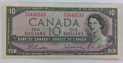 天和轩精品钱币第32场 - 加拿大10元1954年