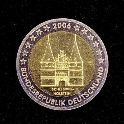 巴斯克收藏第277期 散币，纪念币专场 6月18/19/20号三场连拍 全场包邮 - 德国 2006年 2欧元纪念币 石勒苏益格-荷尔斯泰因州-德国联邦州系列