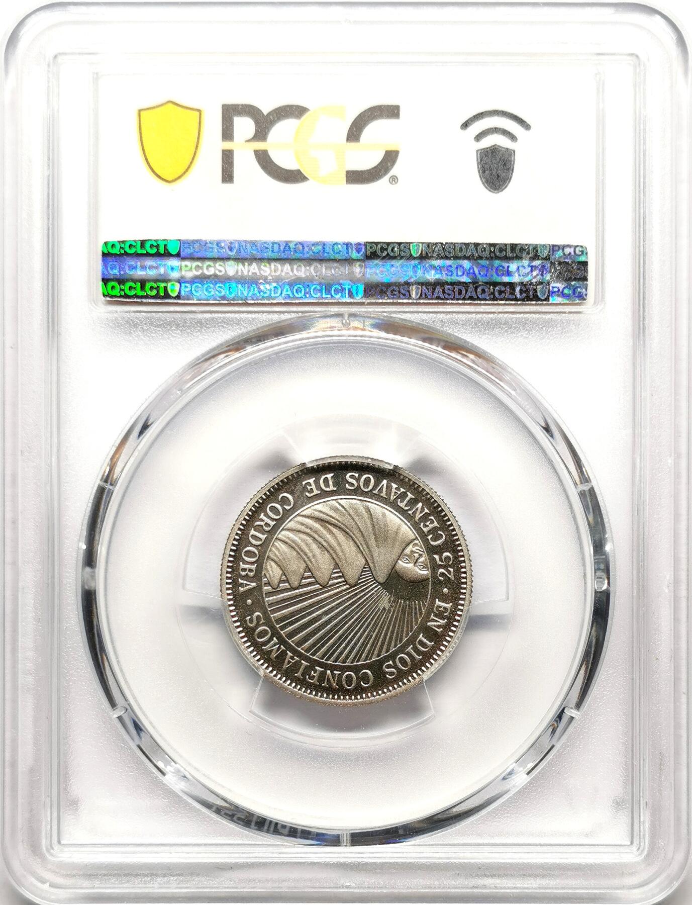 凡希社世界钱币微拍第二百七十二期 1972尼加拉瓜25分精铸PCGS-PF67DCAM