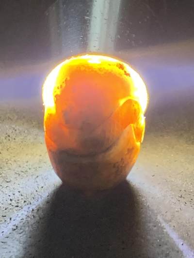 精美亚光草花纹战国红玛瑙手工俏色巧雕灵蛇灵芝勒子一个， 精美亚光草花纹战国红玛瑙手工俏色巧雕灵蛇灵芝勒子一个，