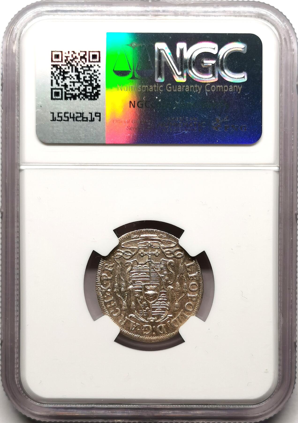 凡希社世界钱币微拍第二百七十二期 1728萨尔茨堡4K银辅币少见品种NGC-UNCD