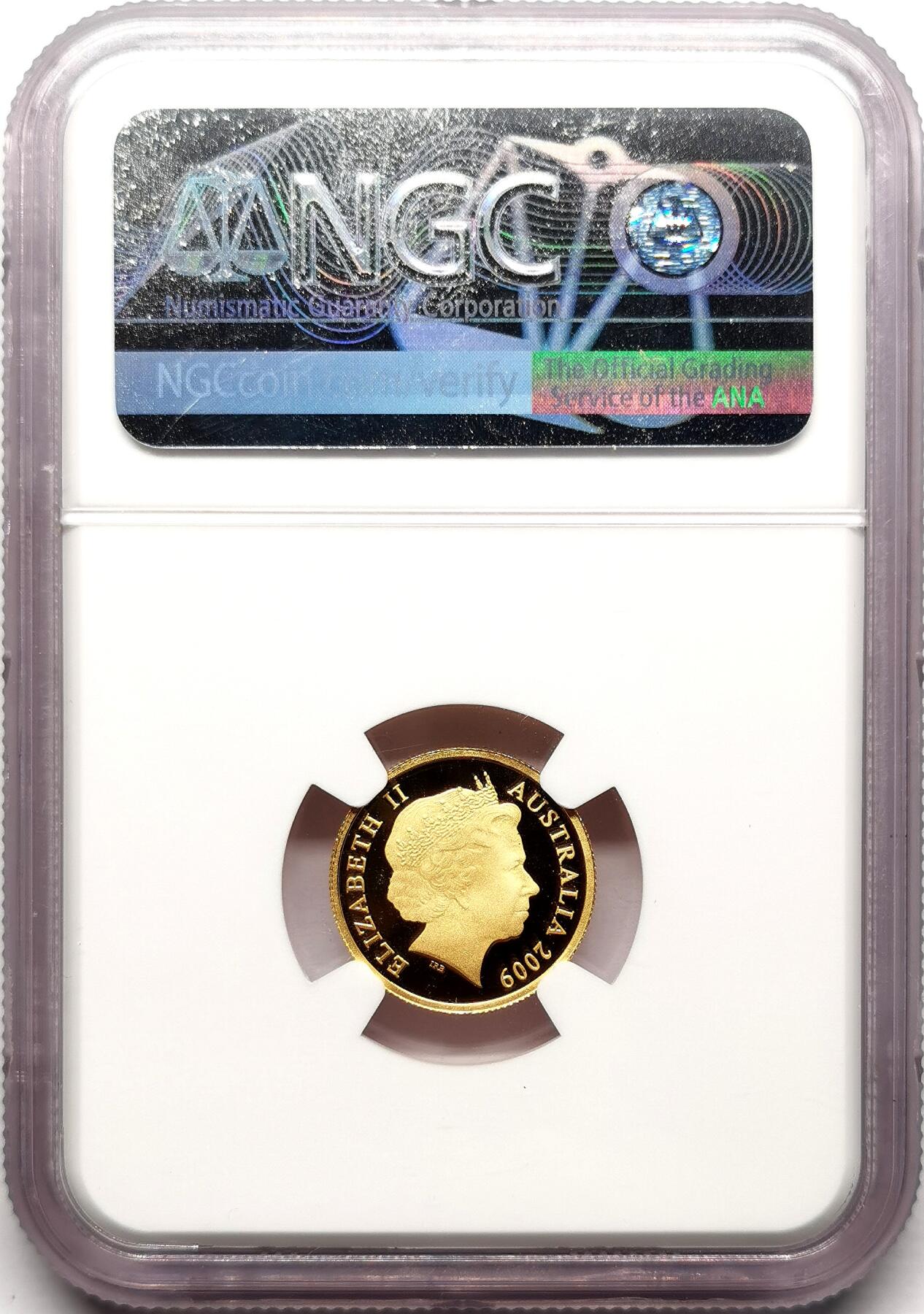 凡希社世界钱币微拍第二百七十二期 2009澳大利亚生肖牛年10元纪念金币NGC-PF70UC顶级品相！