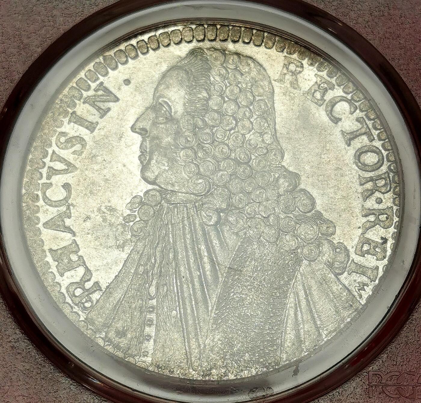 凡希社世界钱币微拍第二百七十二期 荐！1770拉古萨共和国tallero大银PCGS-MS63，罕见的原银光品相，背面减重痕略多，P唯一最高分！
