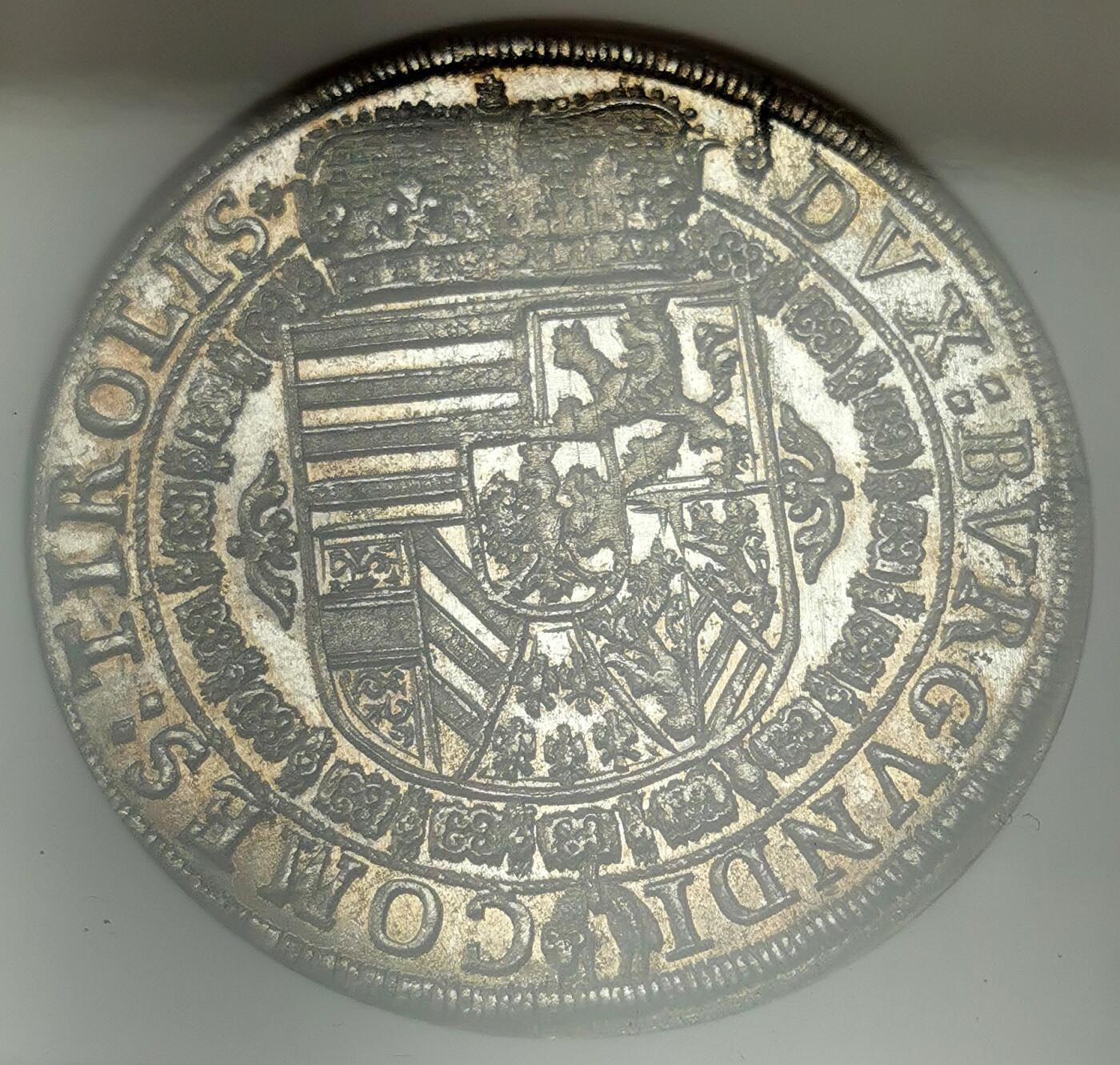 凡希社世界钱币微拍第二百七十二期 荐！1632神圣罗马帝国上奥地利利奥波德五世戎装像泰勒大银NGC-MS63