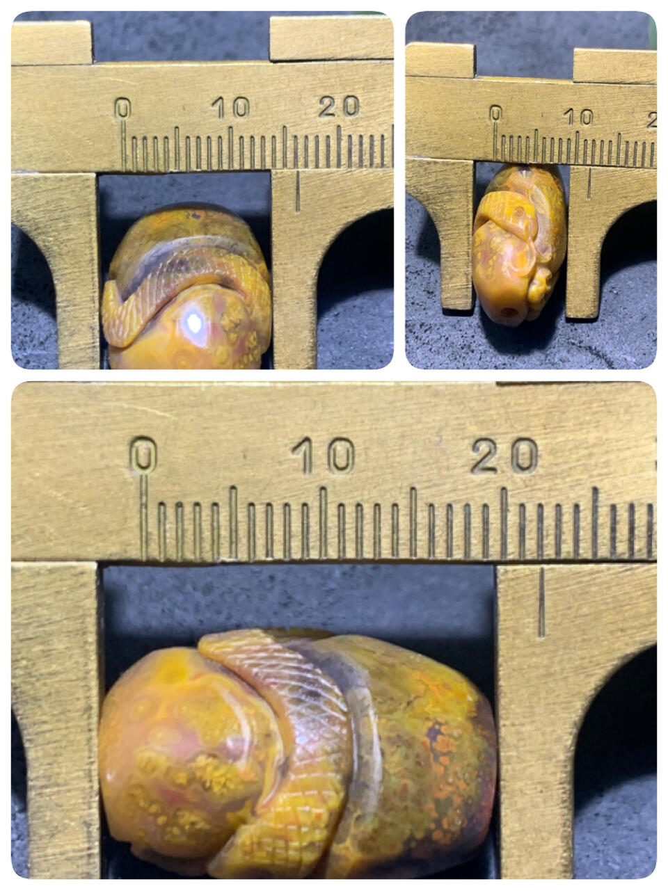 精美亚光草花纹战国红玛瑙手工俏色巧雕灵蛇灵芝勒子一个，