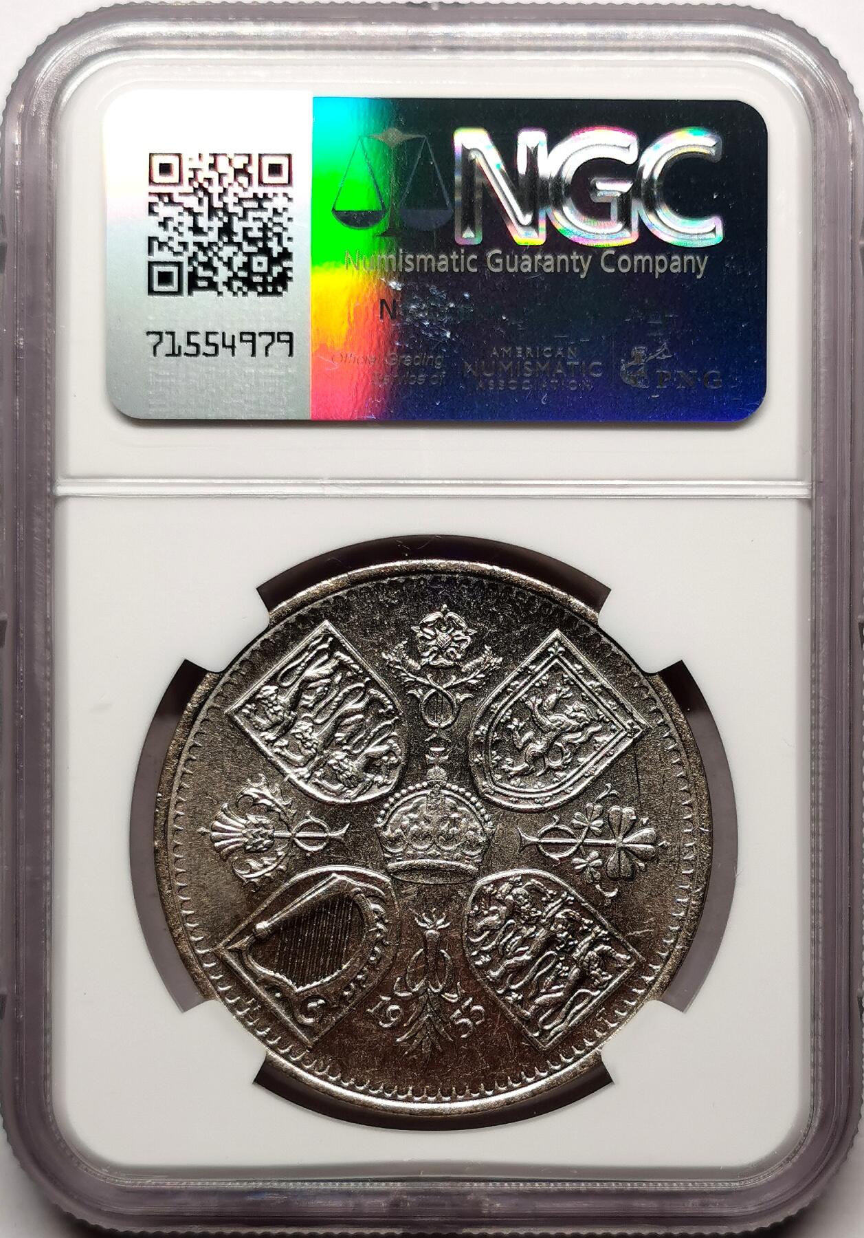 凡希社世界钱币微拍第二百七十二期 1953英国伊丽莎白加冕克朗NGC-MS64