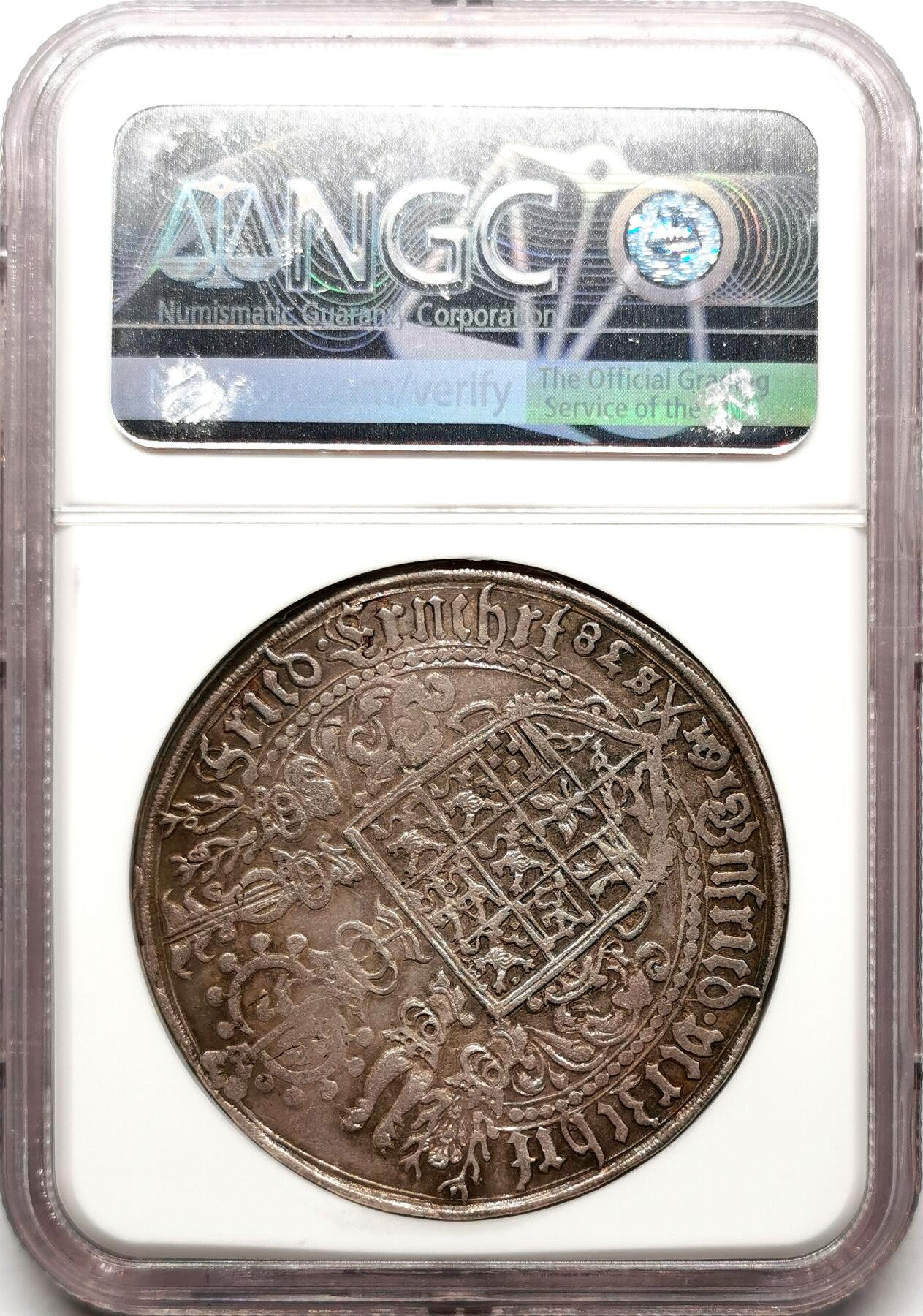 凡希社世界钱币微拍第二百七十二期 1638HS布伦瑞克-吕内堡-策勒弗里德里希五世泰勒大银NGC-AU55，N唯一冠军分！