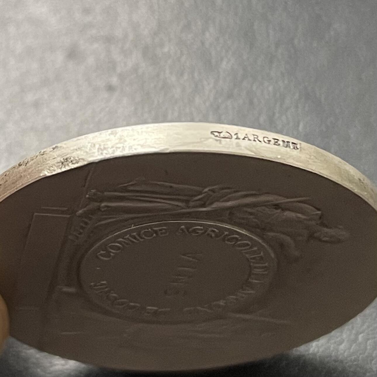 「木头集藏」章牌专场-第42期 Rivet～法国玛丽安娜农业银章  直径：31 mm，15.1g，边铭：丰饶角 1ARGENT,少见小版 