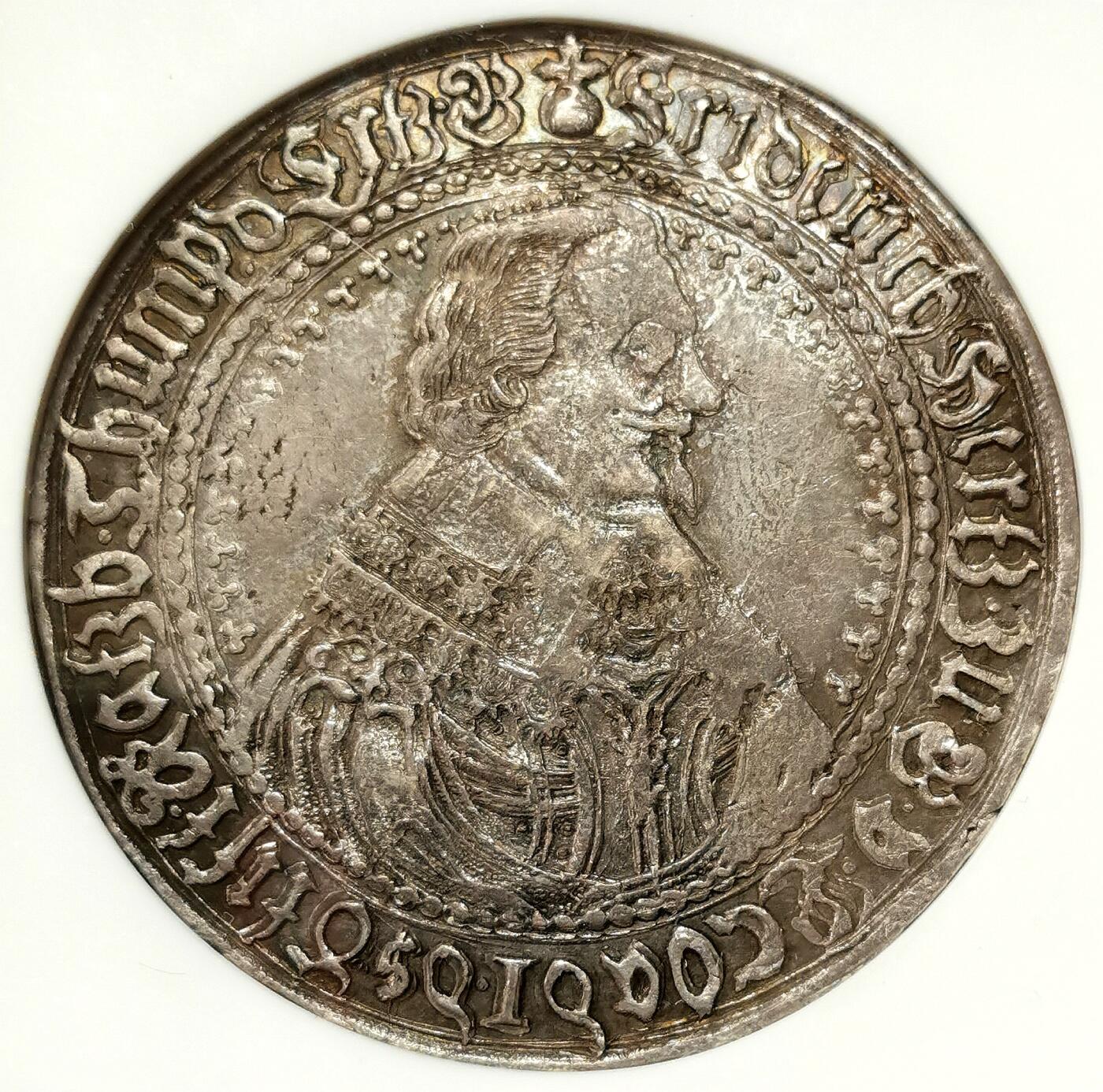 凡希社世界钱币微拍第二百七十二期 1638HS布伦瑞克-吕内堡-策勒弗里德里希五世泰勒大银NGC-AU55，N唯一冠军分！