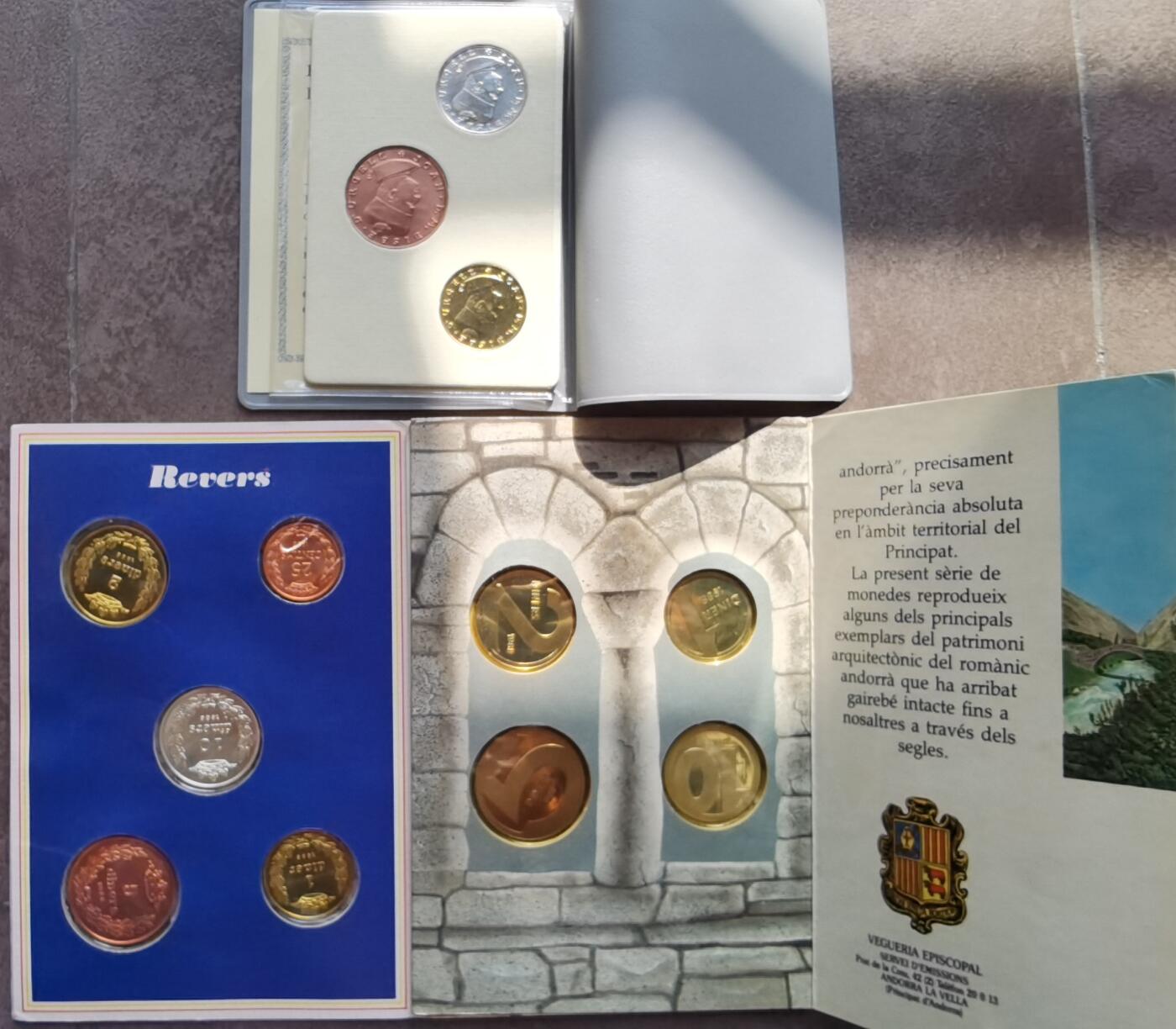 安道尔1984 1986 1988年3套精装套币 mint set