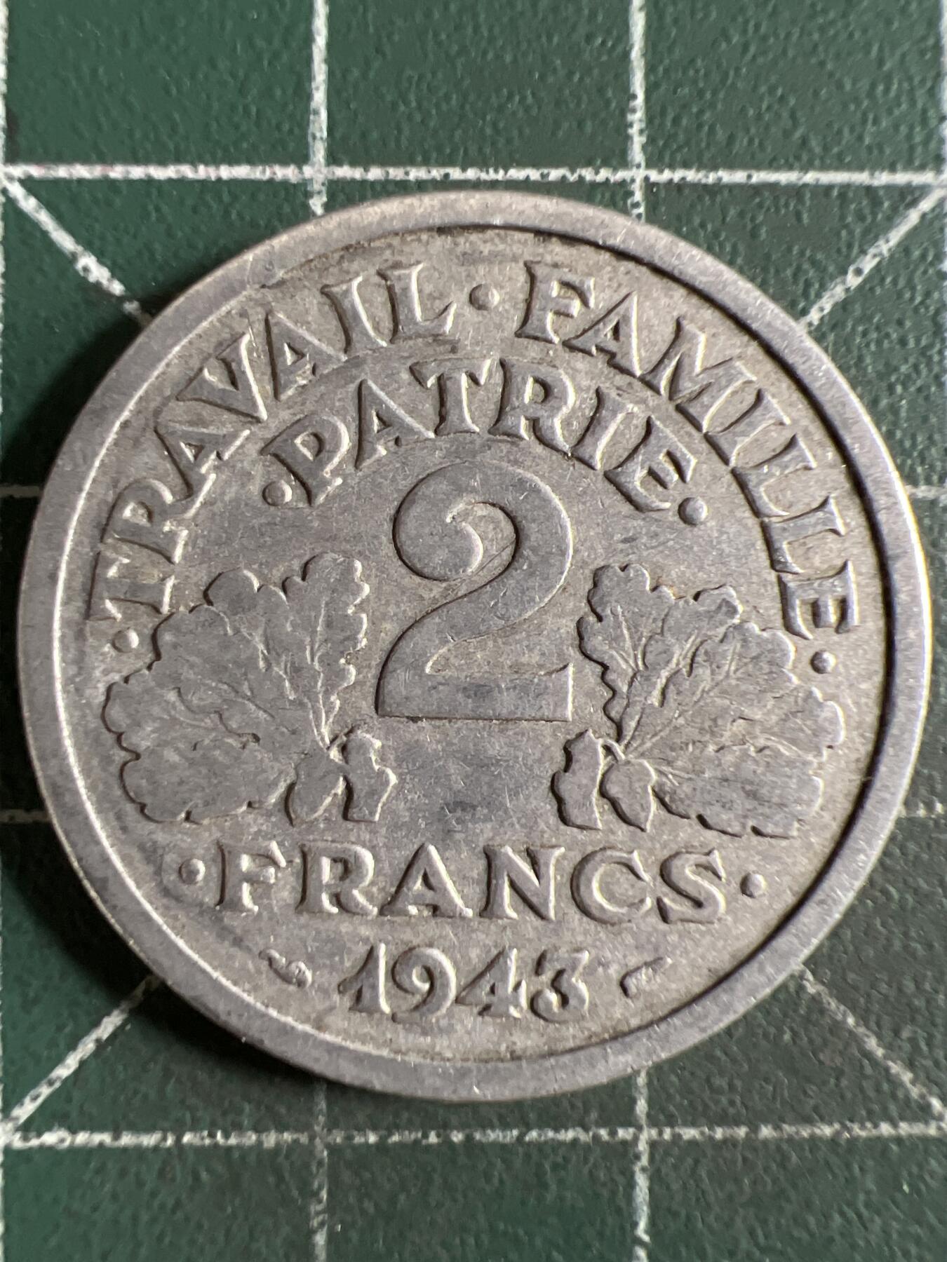 第644期 硬币专场 （无押金，捡漏，全场50包邮，偏远地区除外，接收代拍业务，本店十天发一次货） 法国2法郎