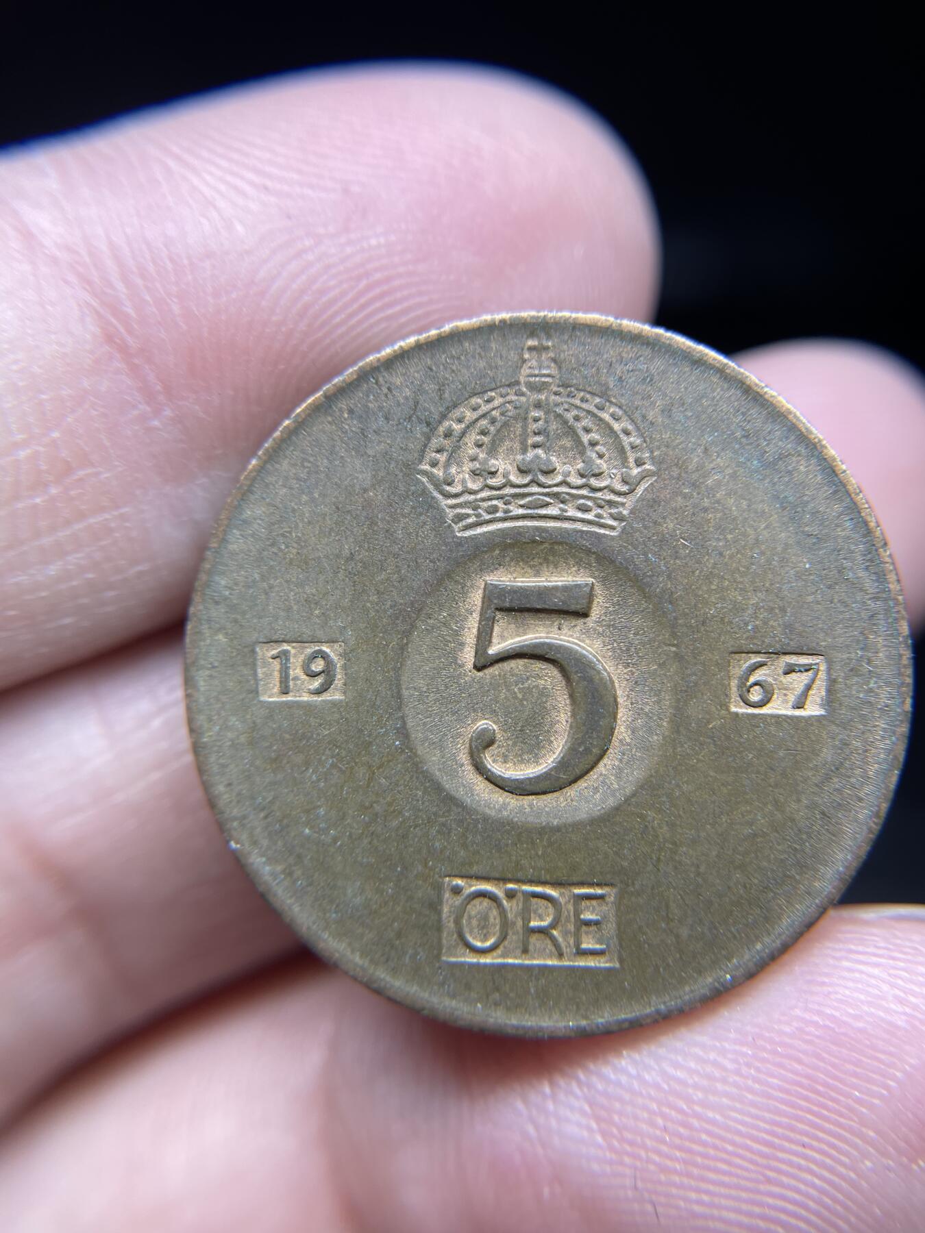 2024年集古藏今外币拍卖第八期-第9场—（总第79拍） 1967年瑞典5欧尔