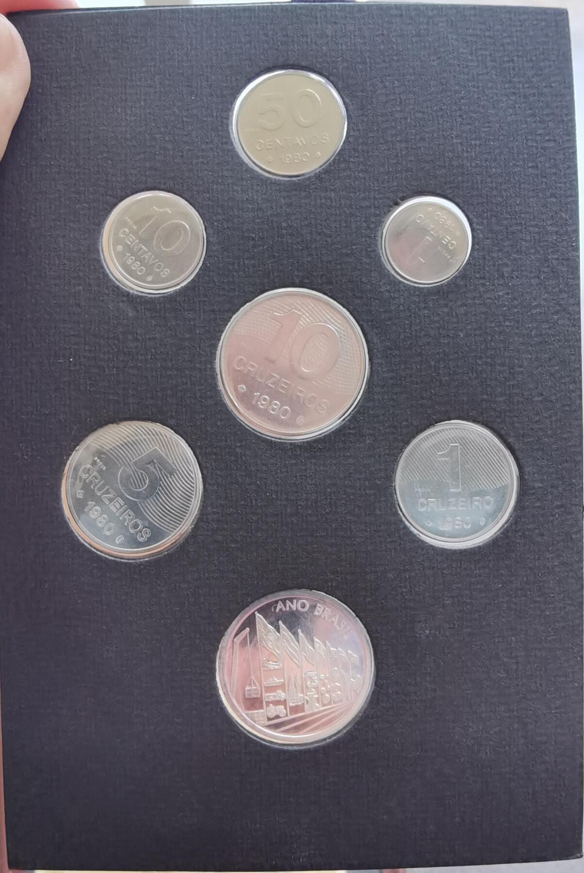 巴西1980年PROVA精装套币
