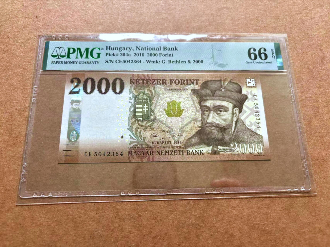 【Blue Auction】✨世界纸币精拍第489期【精】 匈牙利 2016年2000福林 PMG66EPQ 