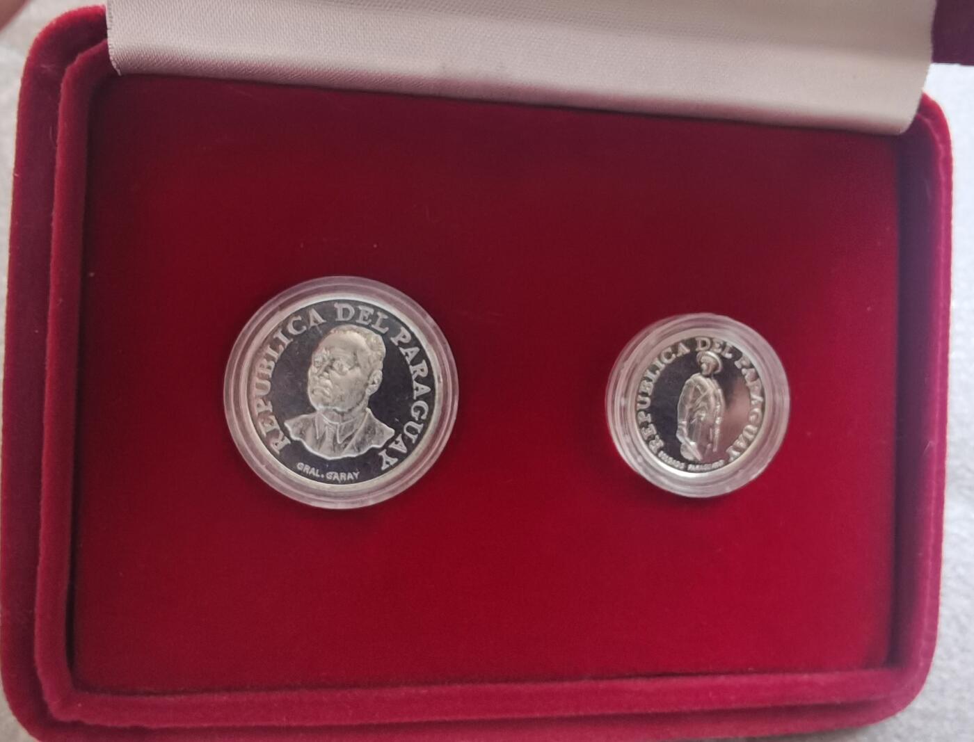 巴拉圭1976年精制套币 proof set  包装证书全 