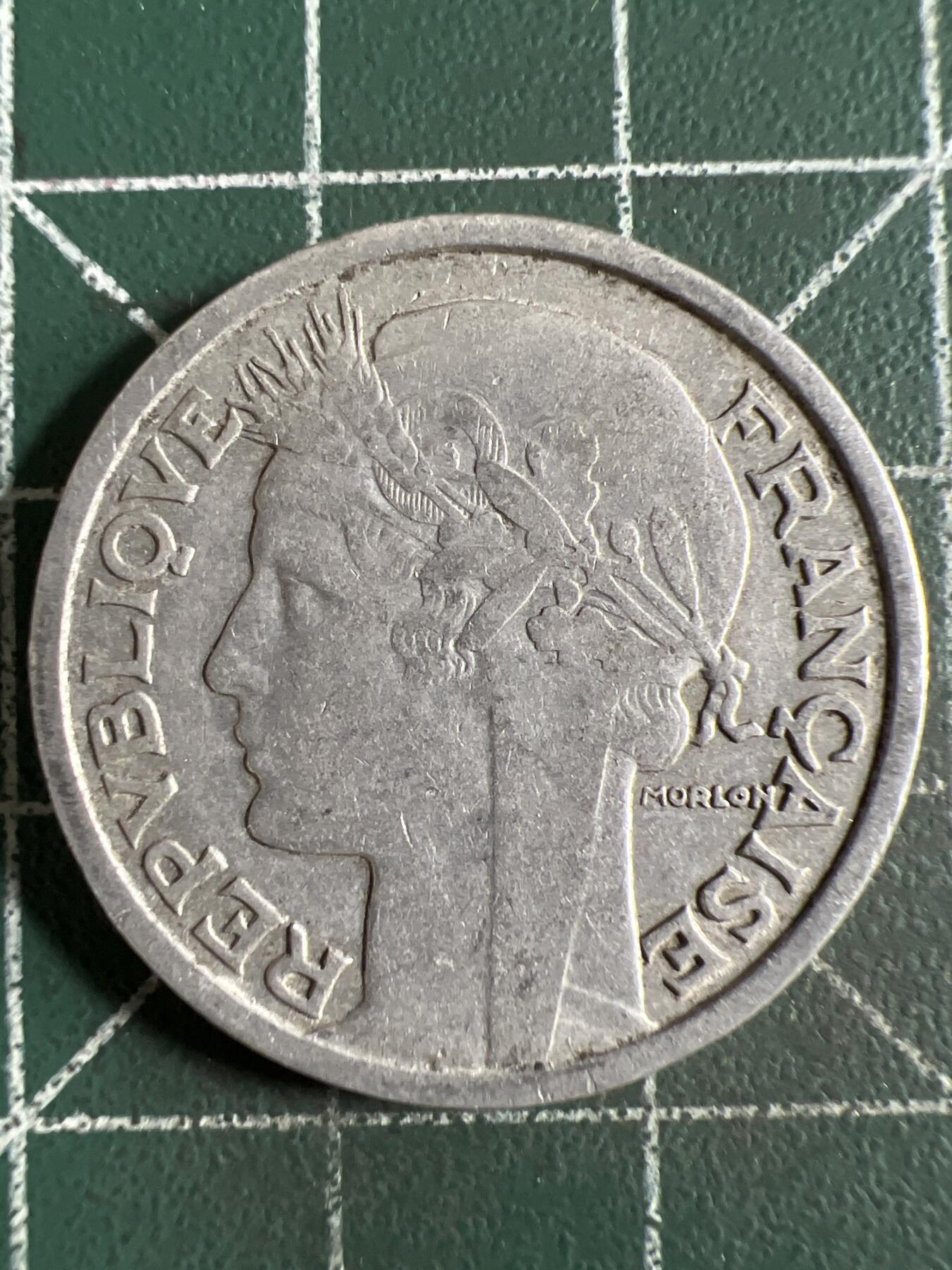 第622期 硬币专场 （无押金，捡漏，全场50包邮，偏远地区除外，接收代拍业务） 法国2法郎