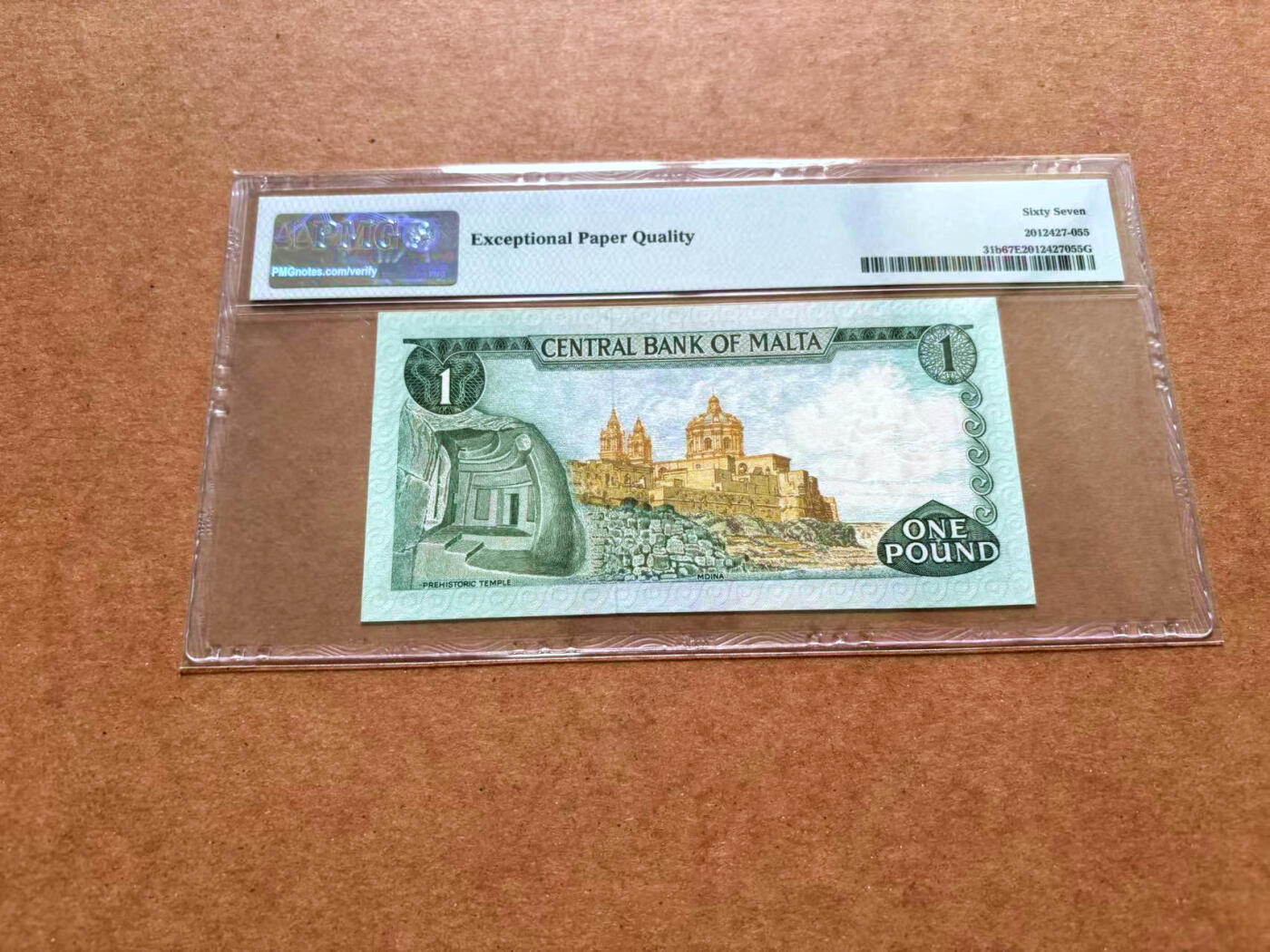 【Blue Auction】✨世界纸币精拍第489期【精】 【无47】马耳他 1973年1里拉 PMG67EPQ 高分