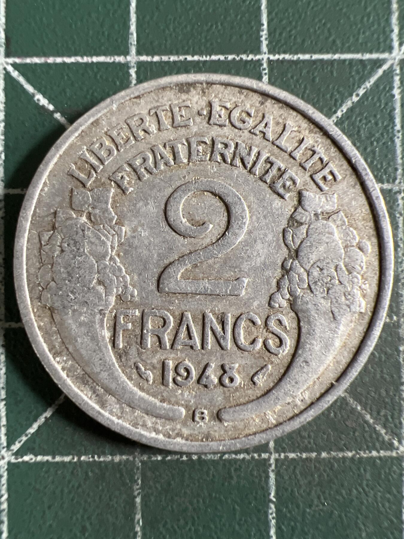 第625期 硬币专场 （无押金，捡漏，全场50包邮，偏远地区除外，接收代拍业务） 法国2法郎