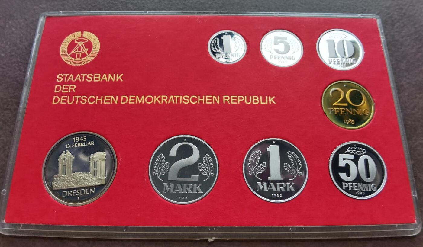 东德民主德国1988年精制套币 Proof set 