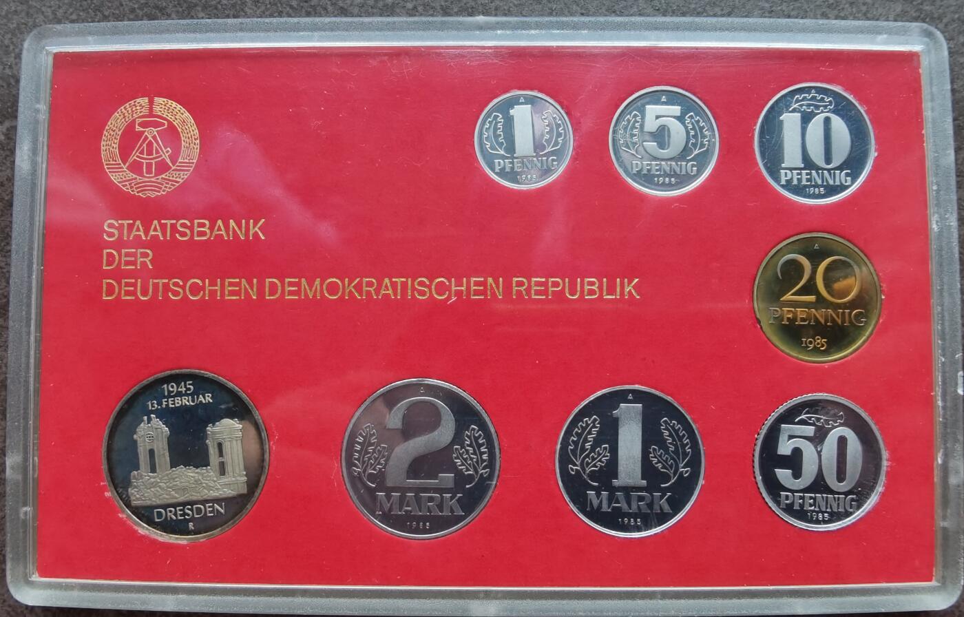 东德民主德国1988年精制套币 Proof set 