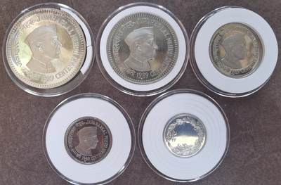 印度1989年精制套币 Proof set 纪念纳赫鲁百年诞辰 - 印度1989年精制套币 Proof set 纪念纳赫鲁百年诞辰