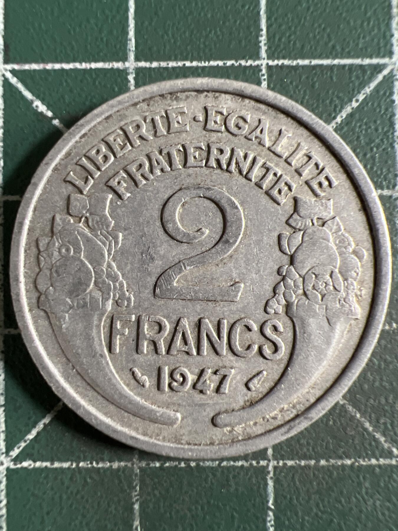 第622期 硬币专场 （无押金，捡漏，全场50包邮，偏远地区除外，接收代拍业务） 法国2法郎