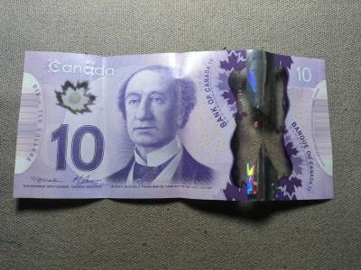 一百四十七拍 六月第3拍 纸币专场  - 6.3.191加拿大10元塑料钞