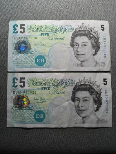 一百四十七拍 六月第3拍 纸币专场  - 6.3.187英国5镑2张