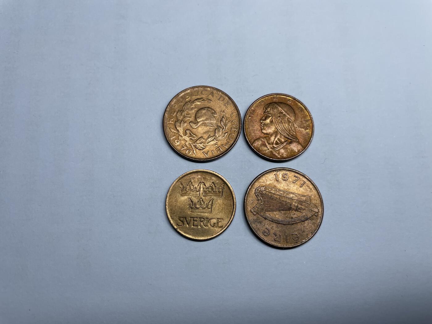 2024年集古藏今外币拍卖第八期-第9场—（总第79拍） 各国铜币4枚