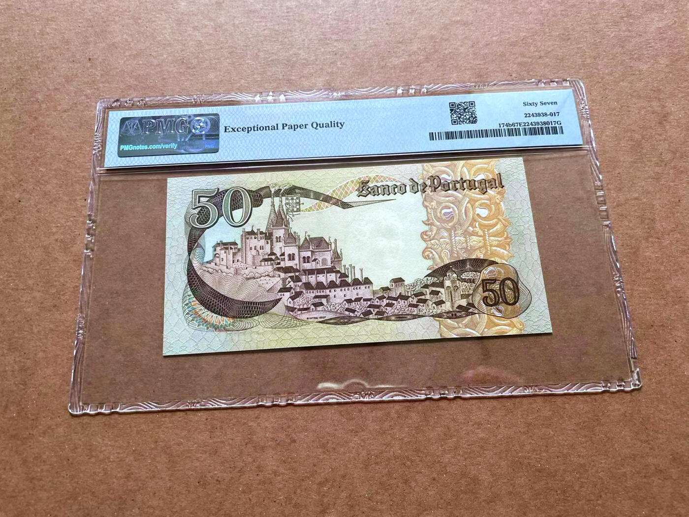 【Blue Auction】✨世界纸币精拍第489期【精】 葡萄牙 1980年50埃斯库多 PMG67EPQ 高分