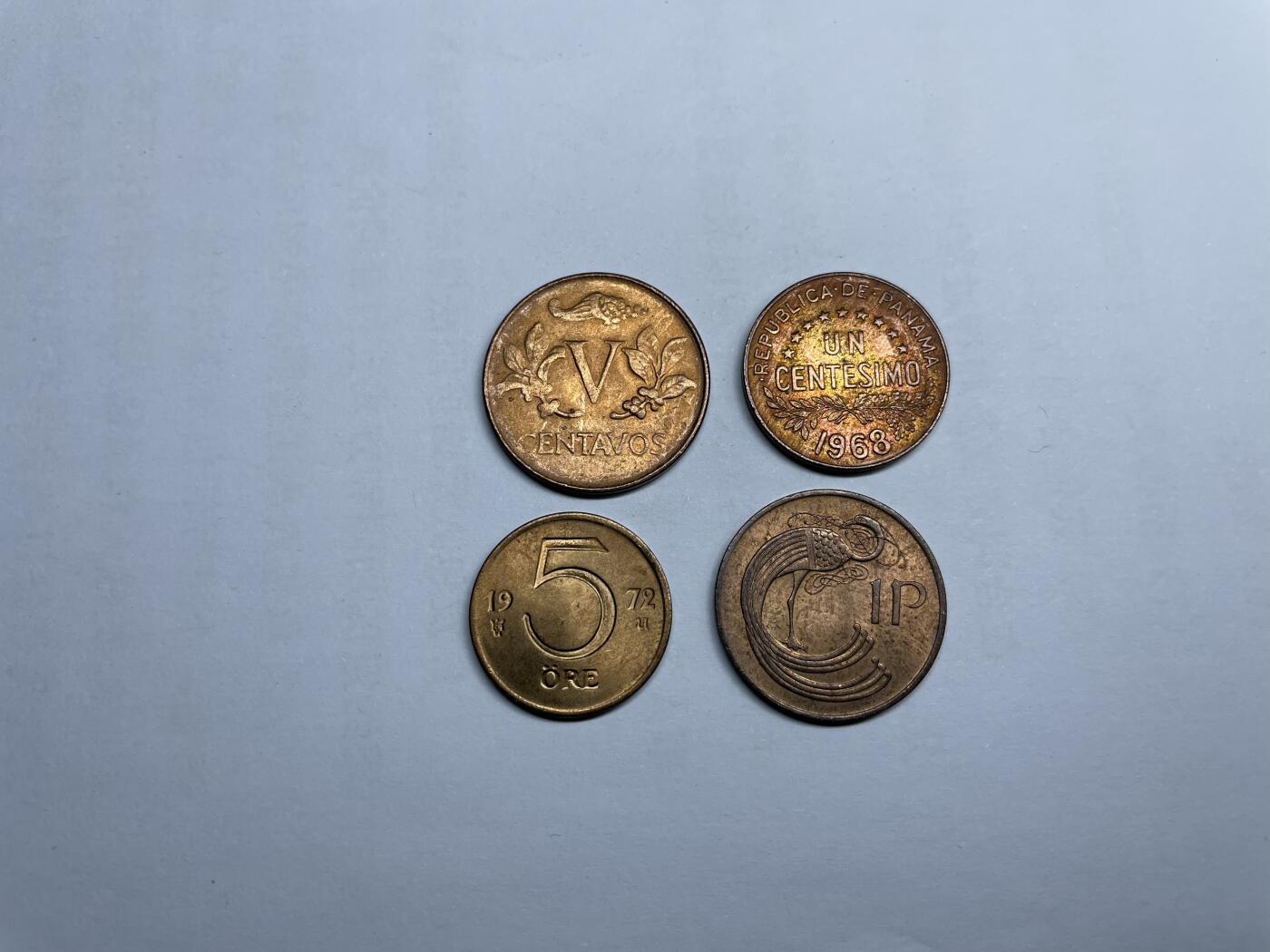 2024年集古藏今外币拍卖第八期-第9场—（总第79拍） 各国铜币4枚