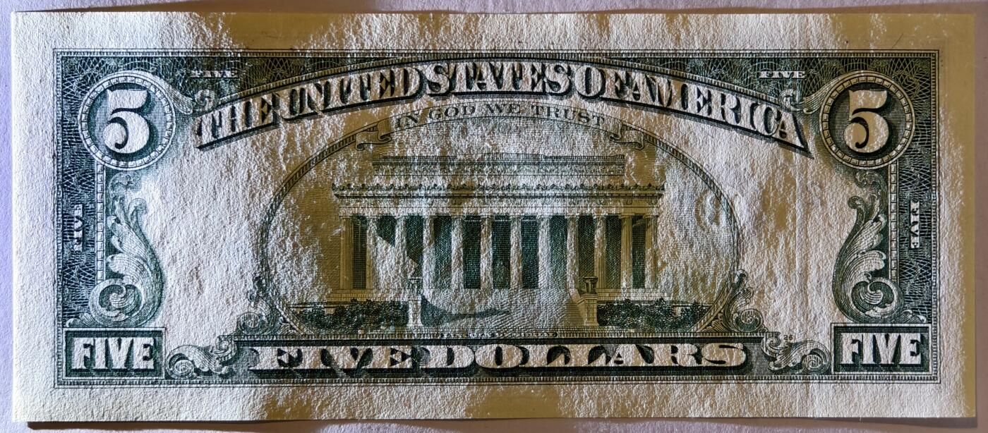 紫瑗钱币——第363期拍卖——纸币场 美国 1995年 B版 无序列 亚伯拉罕·林肯 5美元 小头版 UNC