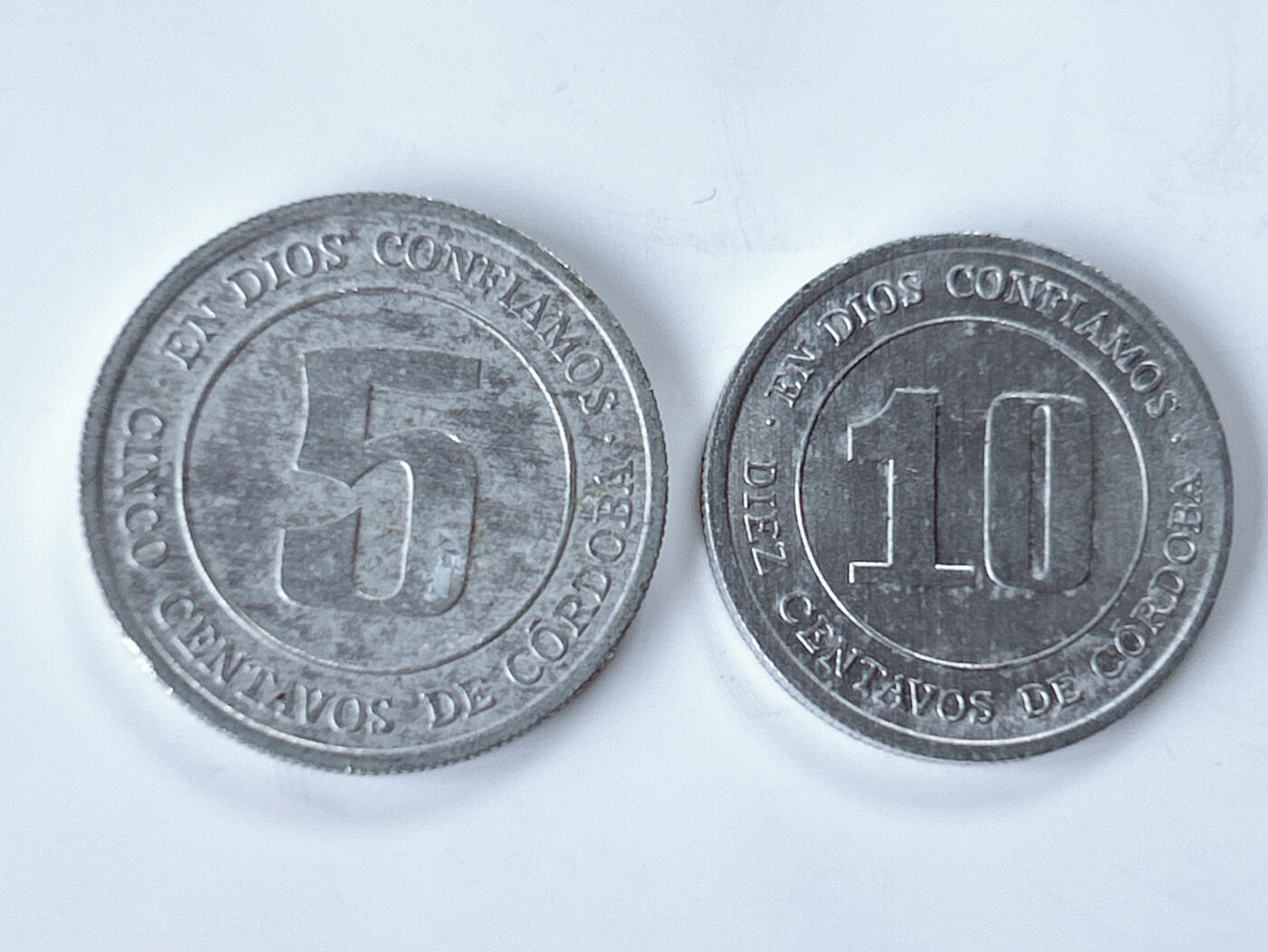 第一海外回流一元起拍收藏 散币专场 第95期 尼加拉瓜1974年5分10分铝币