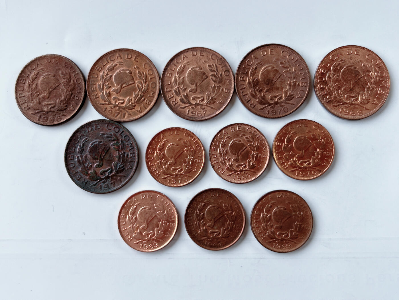 第一海外回流一元起拍收藏 散币专场 第95期 哥伦比亚 自由帽钢镀铜币