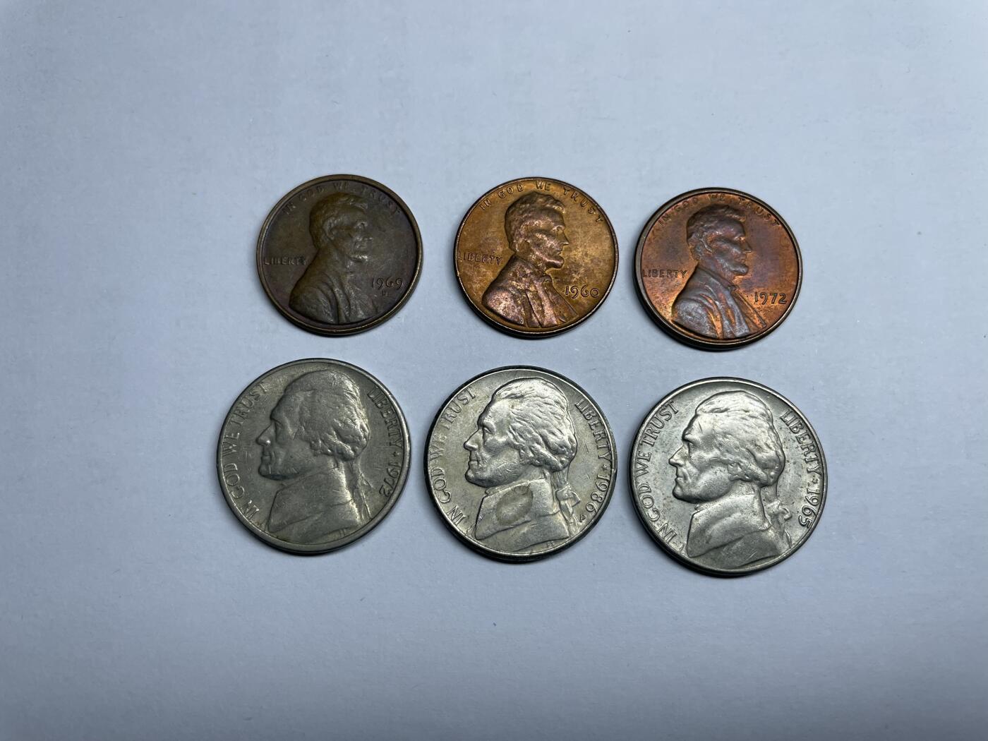 2024年集古藏今外币拍卖第八期-第9场—（总第79拍） 美分6枚