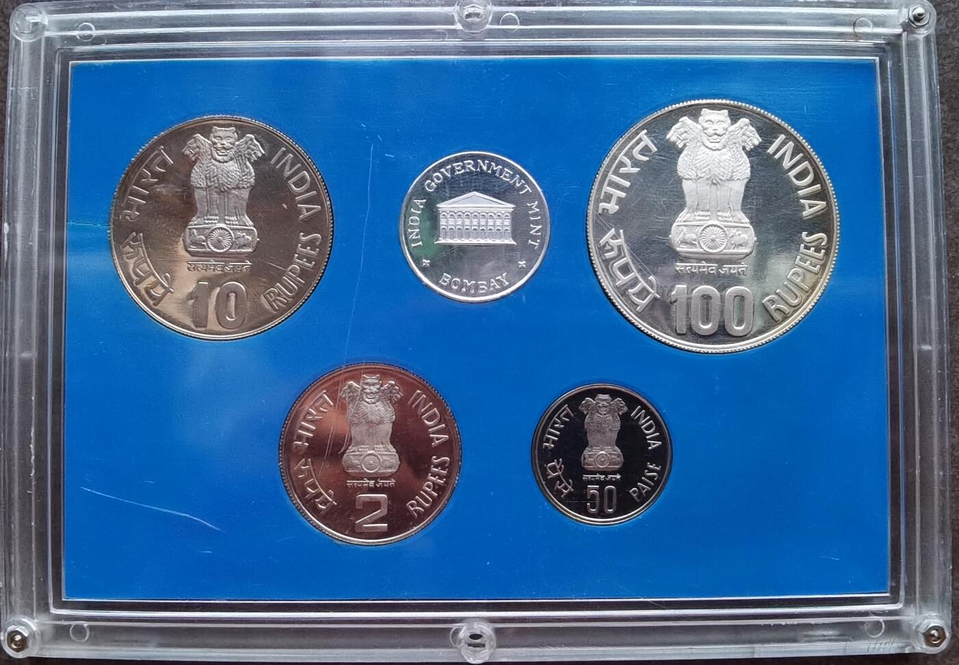 印度1985年精制套币  Proof set 无外纸套