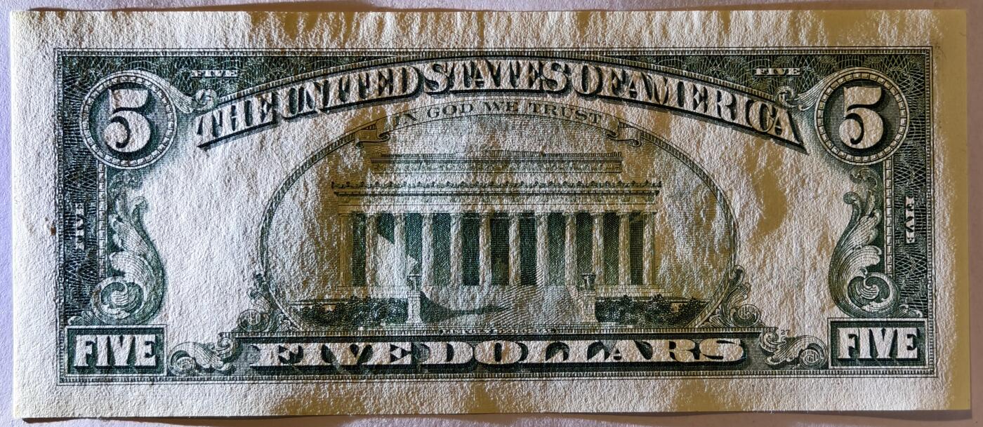 紫瑗钱币——第363期拍卖——纸币场 美国 1995年 B版 无序列 亚伯拉罕·林肯 5美元 小头版 UNC