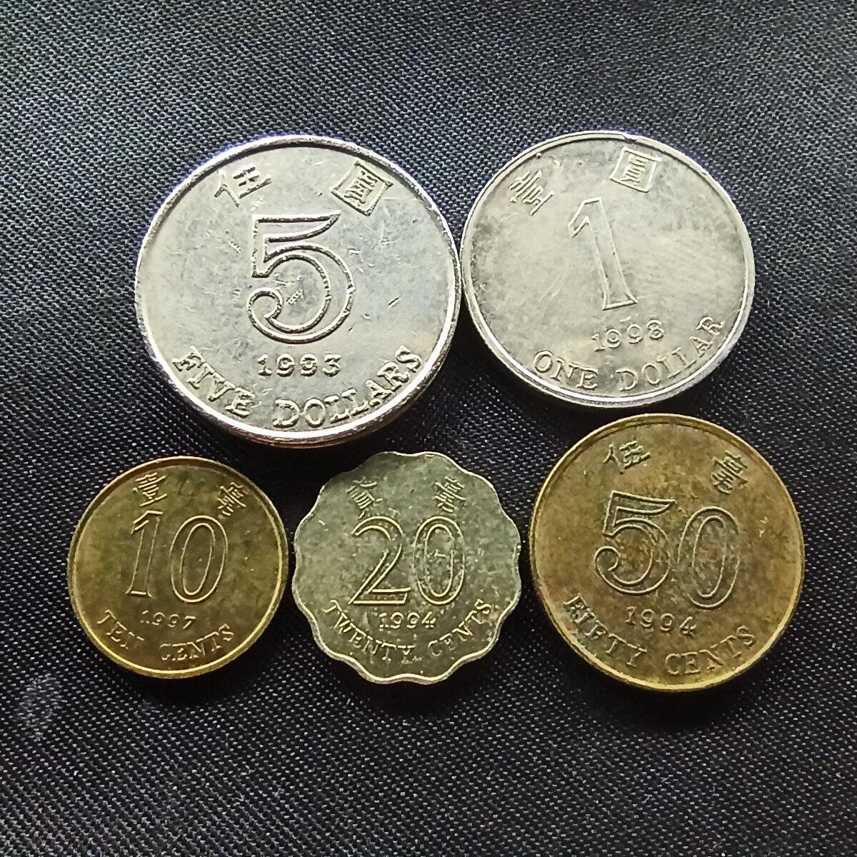 邮泉阁限时拍卖第十场 各国硬币专场 香港5枚