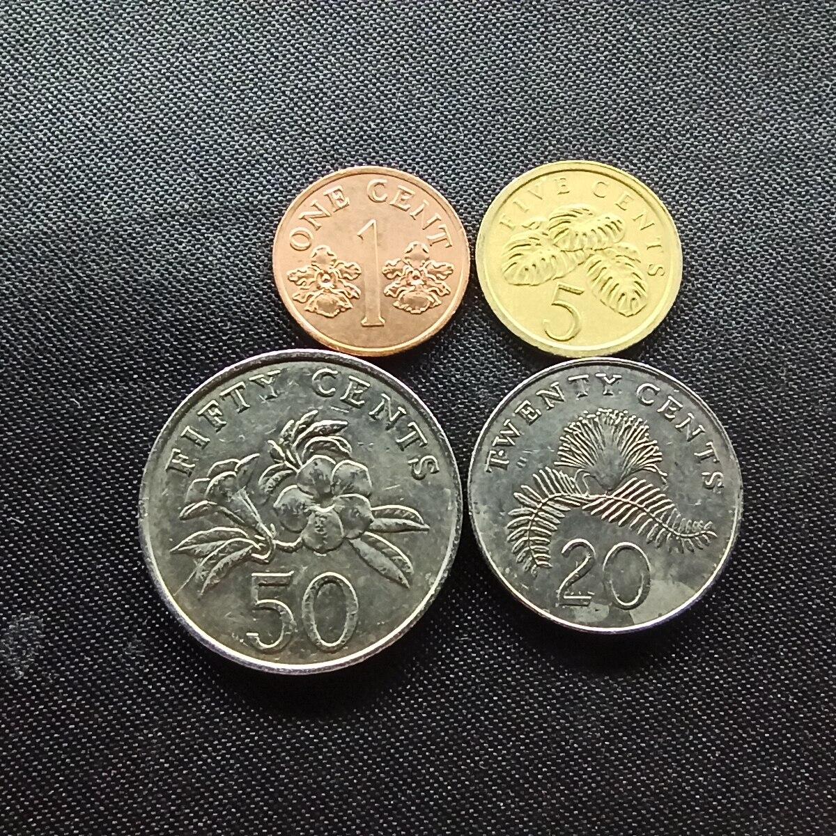 邮泉阁限时拍卖第十场 各国硬币专场 新加坡4枚