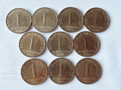 第一海外回流一元起拍收藏 散币专场 第95期 - 奥地利1先令 10枚