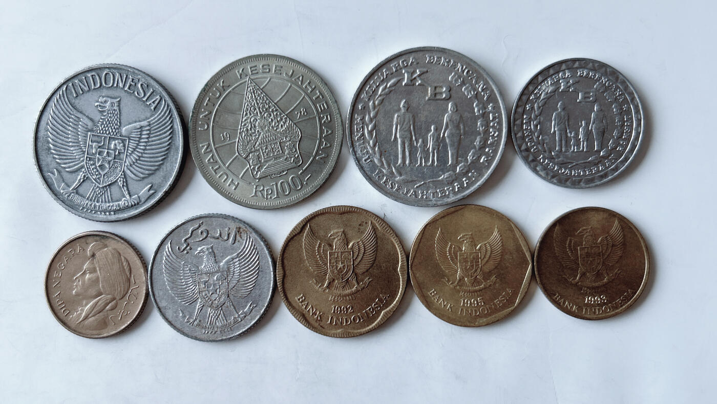 第一海外回流一元起拍收藏 散币专场 第95期 印度尼西亚硬币9枚