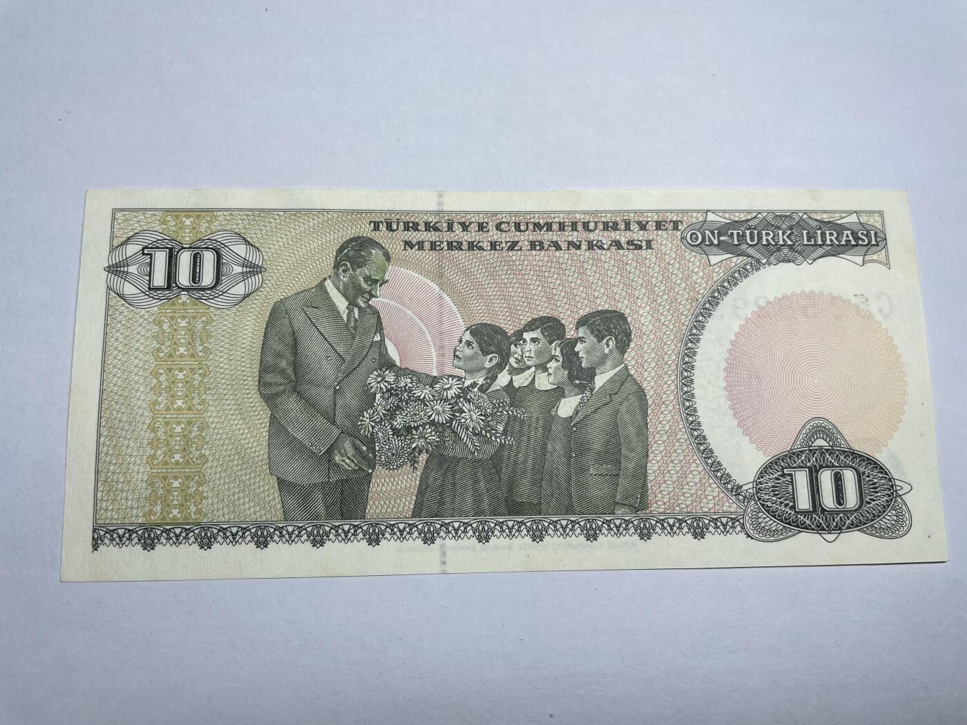 2024年集古藏今外币拍卖第八期-第10场—（总第80拍）-纸币专场，本场拍完结算发货，本期寄存的2-3天内完成发货，再进行下一期拍卖。 1970年土耳其10里拉