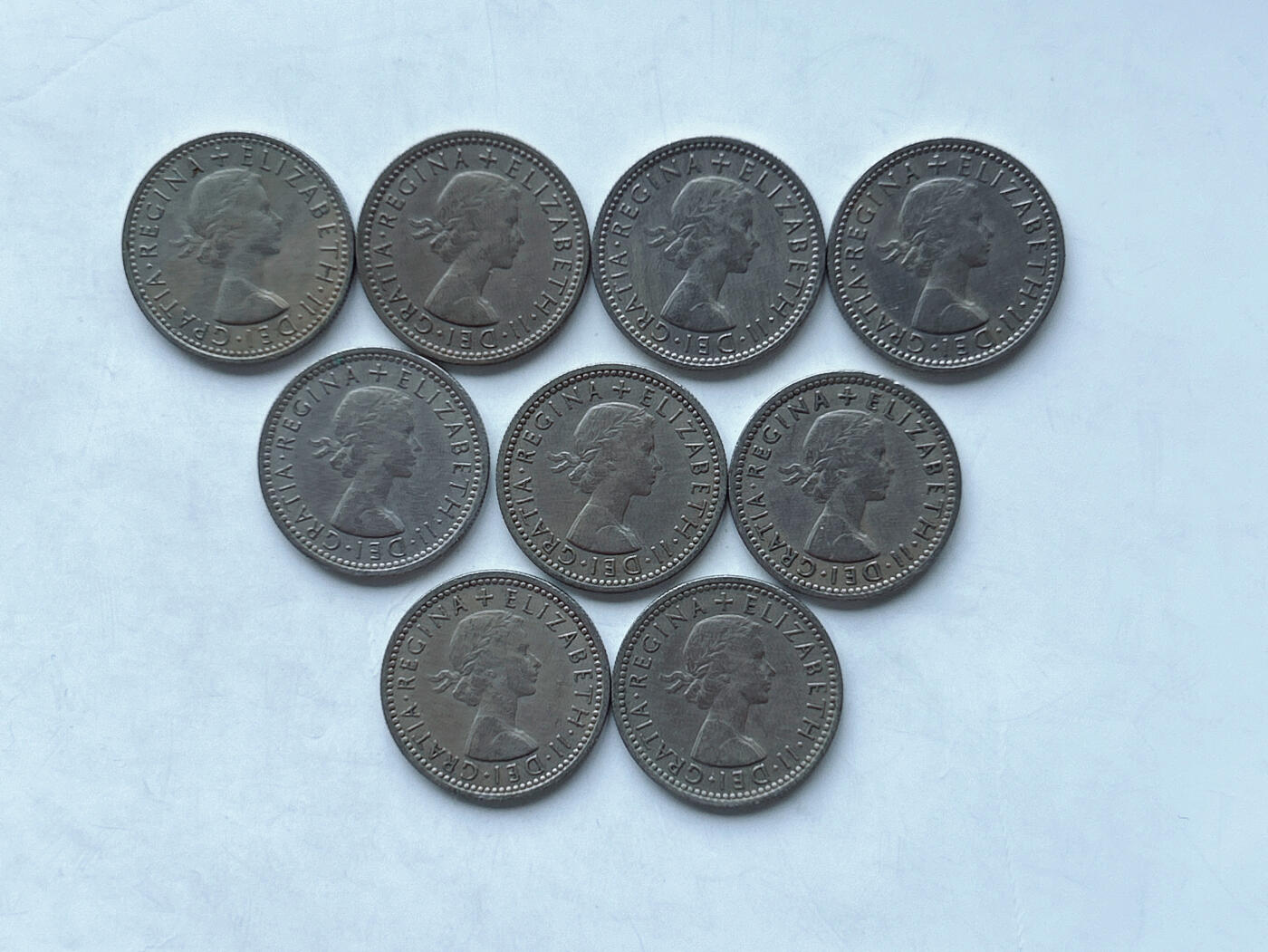 第一海外回流一元起拍收藏 散币专场 第95期 英国6便士 9枚