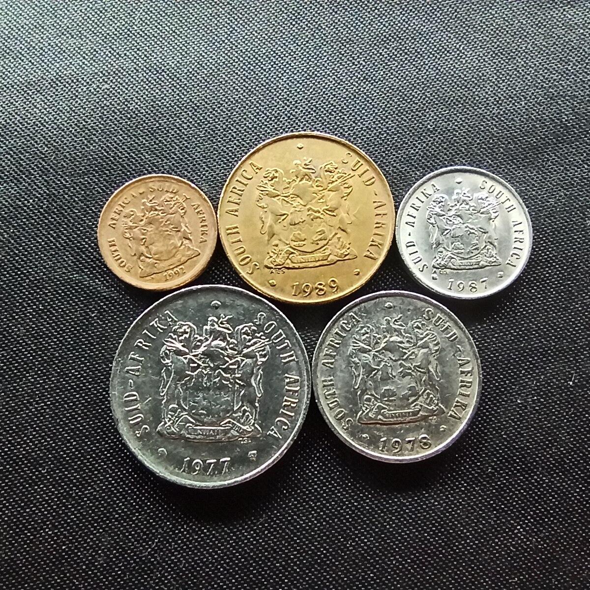 邮泉阁限时拍卖第十场 各国硬币专场 南非5枚