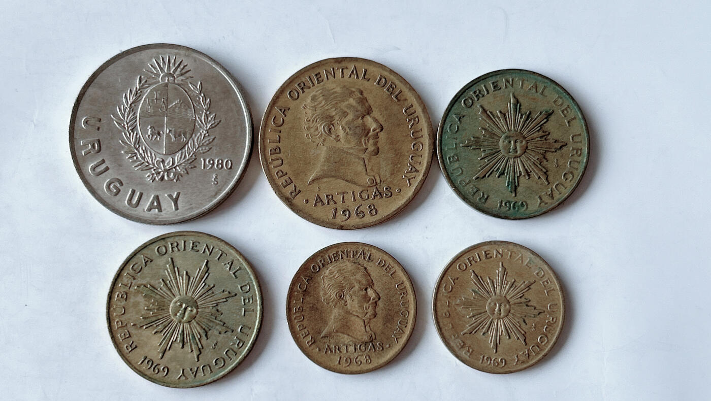 第一海外回流一元起拍收藏 散币专场 第95期 乌拉圭硬币6枚