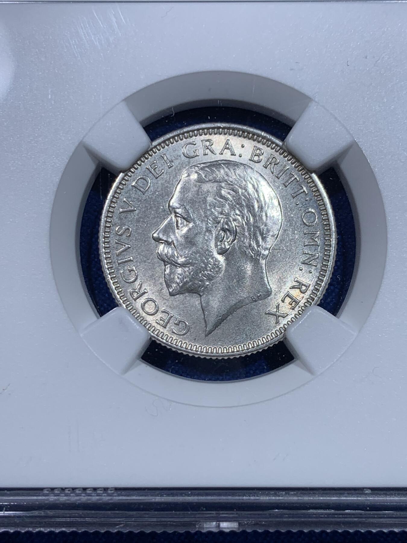 《竞宝斋》第277场- 周日，周一 2场连拍 （全场包邮） NGC UNCD 英国1926年乔五1先令银币