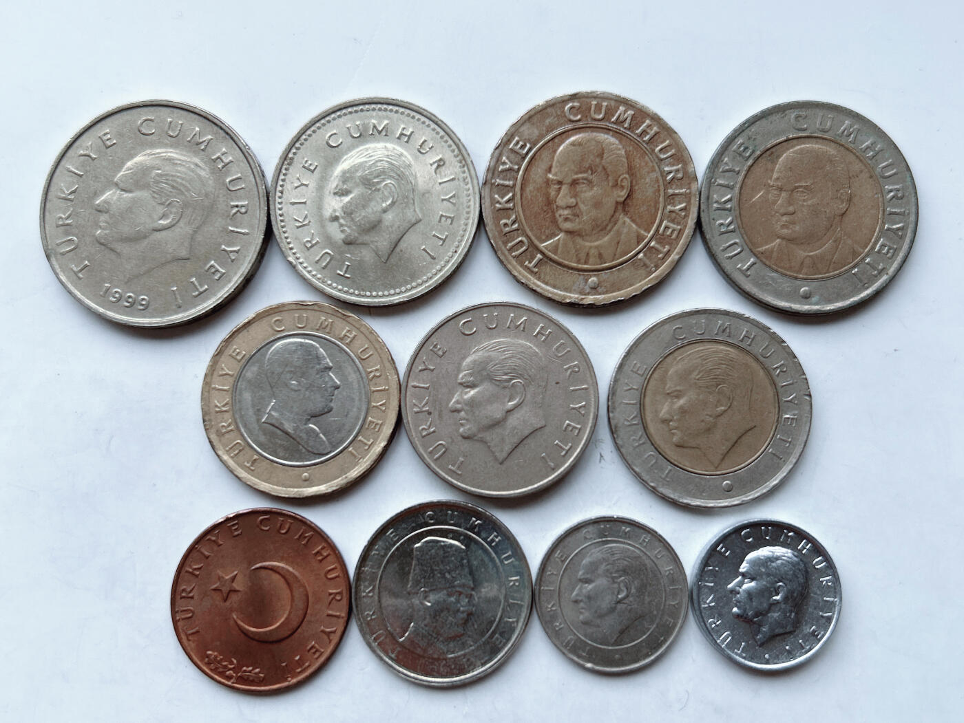 第一海外回流一元起拍收藏 散币专场 第95期 土耳其硬币11枚